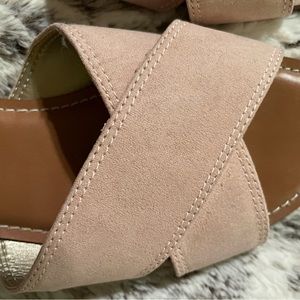 Light pink slip on sandal